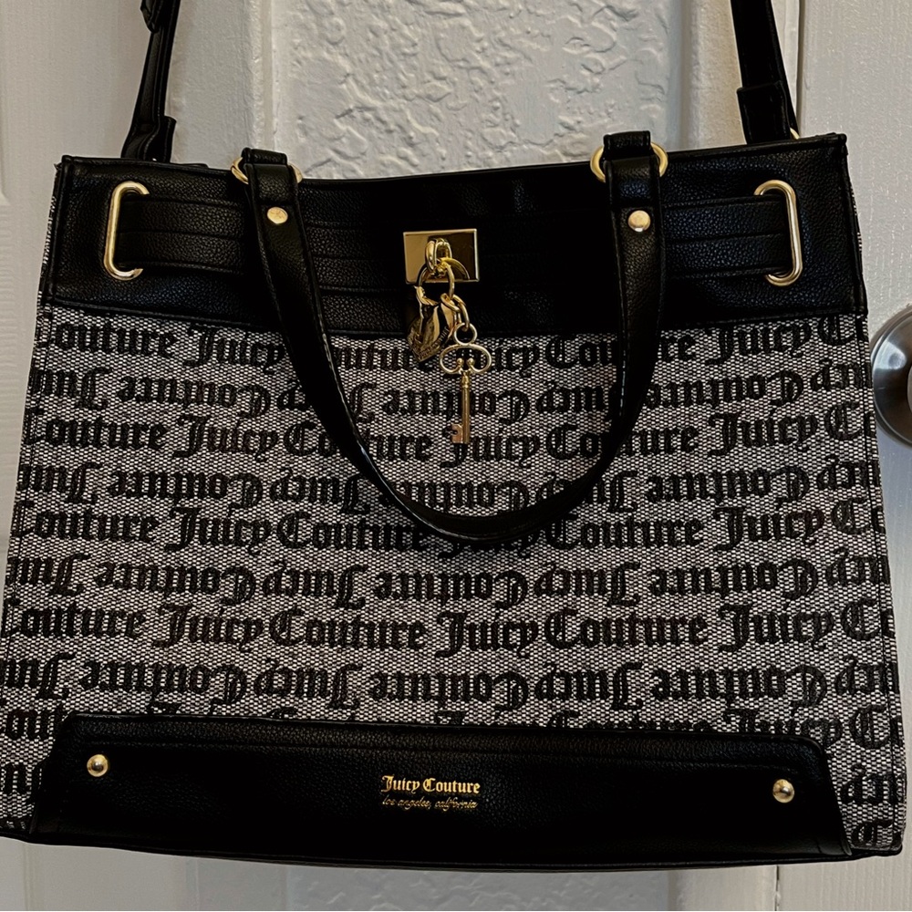 Juicy Couture Gothic Print Shoulder Bag